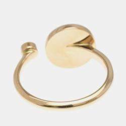 Louis Vuitton Sun Blossom 18K Rose Gold Diamond Mother of Pearl Band Ring EU 50