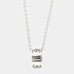 Louis Vuitton Empreinte 18K White Gold Pendant Necklace