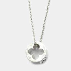 Louis Vuitton Empreinte 18K White Gold Pendant Necklace