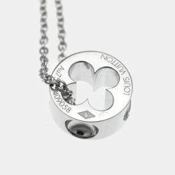 Louis Vuitton Empreinte 18K White Gold Pendant Necklace