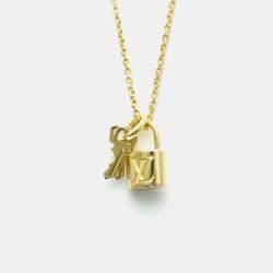 Louis Vuitton Rockit Necklace Yellow Gold 18K No Stone Pendant Necklace Gold