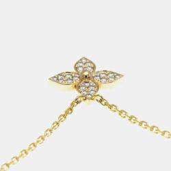 Pre Owned Louis Vuitton Star Blossom 18K Pink Gold Diamond Pendant Necklace