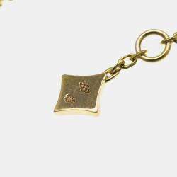 Pre Owned Louis Vuitton Star Blossom 18K Pink Gold Diamond Pendant Necklace