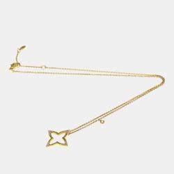 Pre Owned Louis Vuitton Ombre Blossom Diamonds 18K  Pink Gold Diamond Pendant Necklace 