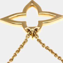 Pre Owned Louis Vuitton Ombre Blossom Diamonds 18K  Pink Gold Diamond Pendant Necklace 