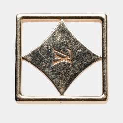 Pre Owned Louis Vuitton B Blossom Yellow Gold, White Mother-of-Pearl and Diamond Dangle Earrings