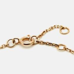 Pre Owned Louis Vuitton Color Blossom BB Diamond Malachite 18k Rose Gold Bracelet