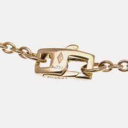 Pre Owned Louis Vuitton Brasserie Monogram Saint Nacr Shell Bracelet Pink Gold 18K Mother Of Pearl Charm Bracelet Pink Gold