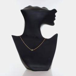 مملوكة مسبقًا Louis Vuitton 18K Yellow Gold Diamond Blossom Pendant Chain Necklace