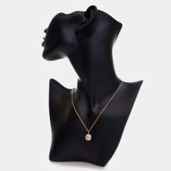 مملوكة مسبقًا Louis Vuitton 18K Yellow Gold Diamond Blossom Pendant Chain Necklace