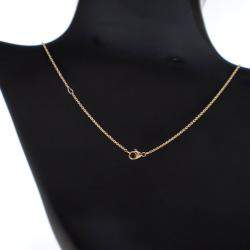 مملوكة مسبقًا Louis Vuitton 18K Yellow Gold Diamond Blossom Pendant Chain Necklace