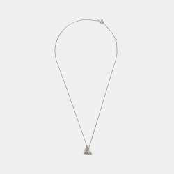 مملوكة مسبقًا قلادة لويس فويتون "فولت ون" ذهب أبيض عيار 18 وألماس