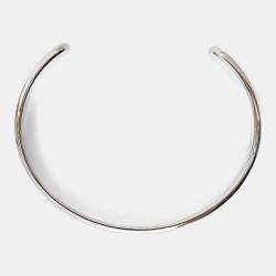 Pre Owned Louis Vuitton x Nigo Silver Tone Squared Strass Bracelet Size M