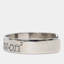 Pre Owned Louis Vuitton x Nigo Silver Tone Squared Strass Bracelet Size M