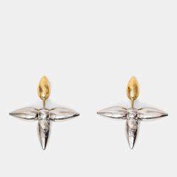 مملوكة مسبقًا أقراط لويس فيتون لويسيت لون ذهبي/فضي