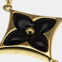 Pre Owned سوار لويس فيتون ستار بلوسوم ذهب أصفر 18 قيراط ألماس أونيكس طابع أونيكس