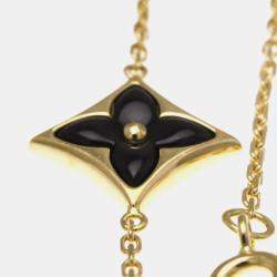 Pre Owned سوار لويس فيتون ستار بلوسوم ذهب أصفر 18 قيراط ألماس أونيكس طابع أونيكس