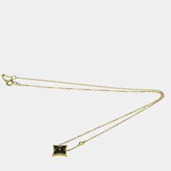 مملوكة مسبقًا Louis Vuitton Pandantif Star Blossom BB Onyx Diamond Yellow Gold 18K Diamond Onyx Women Men Fashion Pendant Necklace Gold