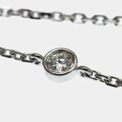 Pre Owned قلادة لويس فيتون ستار بلوسوم بي بي أونيكس ألماس ذهب أبيض 18 قيراط سلسلة ألماس أونيكس فضية