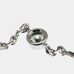 Pre Owned قلادة لويس فيتون ستار بلوسوم بي بي أونيكس ألماس ذهب أبيض 18 قيراط سلسلة ألماس أونيكس فضية