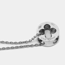 Pre Owned قلادة لويس فيتون ذهب أبيض عيار 18 إمبريانت