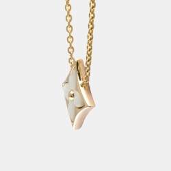 مملوكة مسبقًا قلادة لويس فويتون ستار بلوسوم ذهب وردي 18 قيراط مع لؤلؤة أم في قلادة ذهب وردي