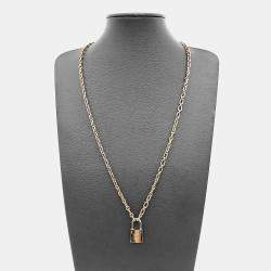 Pre Owned Louis Vuitton Lockme Gold Necklace