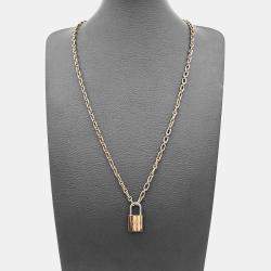Pre Owned Louis Vuitton Lockme Gold Necklace