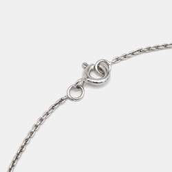 Pre Owned Louis Vuitton LV Volt Diamond 18k White Gold Necklace