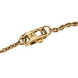 Pre Owned Louis Vuitton Idylle Blossom Monogram Diamond 18K Yellow Gold Station Bracelet