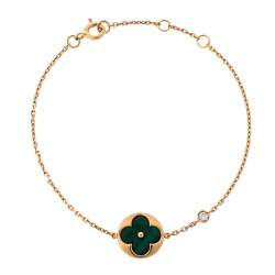 Louis Vuitton Color Blossom BB Sun Malachite Diamond 18K Rose Gold Bracelet  Louis Vuitton