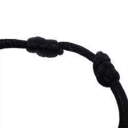 Louis Vuitton Empreinte Black Cord 18K Yellow Gold Lace Bracelet