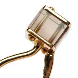 Louis Vuitton Emprise Cube Smoky Quartz 18k Yellow Gold Drop Earrings