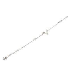 Pre Owned Louis Vuitton Silver Essential V Supple Bracelet