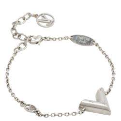 Pre Owned Louis Vuitton Silver Essential V Supple Bracelet