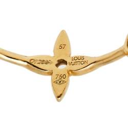 Louis Vuitton Monogram Idylle Blossom Diamond 18k Yellow Gold Set of Two Rings Size 57