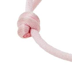 Pre Owned Louis Vuitton Empreinte 18K Rose Gold Pink Cord Bracelet