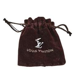 Louis Vuitton Initiales 18K White Gold LV Charm