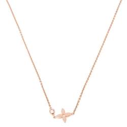 Louis Vuitton Blade Pendant Necklace 18K Yellow Gold with Diamond Rose gold  21714618