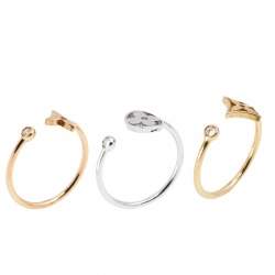 Idylle Blossom ring, 3 golds and diamonds - Luxury All Fine