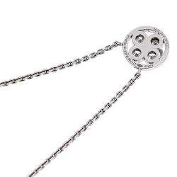 Pre Owned Louis Vuitton Blossom BB Diamond 18k White Gold Pendant Necklace