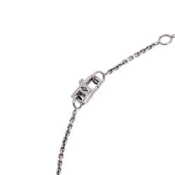 Pre Owned Louis Vuitton Blossom BB Diamond 18k White Gold Pendant Necklace