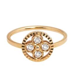Louis Vuitton Blossom BB Diamond 18k Rose Gold Ring Size 52