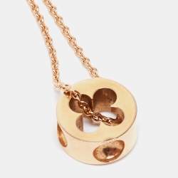 Louis Vuitton Empreinte Diamond 18k Rose Gold Pendant Necklace