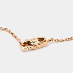 Louis Vuitton Empreinte Diamond 18k Rose Gold Pendant Necklace
