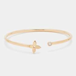 Louis Vuitton Empreinte 18k Rose Gold Adjustable Lace Bracelet at