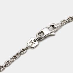 Louis Vuitton Lock It Key Padlock Diamonds 18k White Gold Pendant Necklace