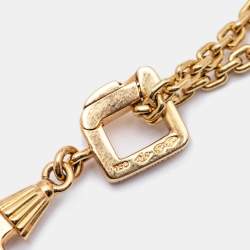 Louis Vuitton Evil Eye Multi Gemstone 18k Yellow Gold Pendant Necklace