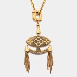 Louis Vuitton Evil Eye Multi Gemstone 18k Yellow Gold Pendant Necklace