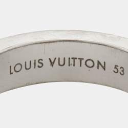Louis Vuitton Empreinte Diamonds 18k White Gold Small Ring Size 53